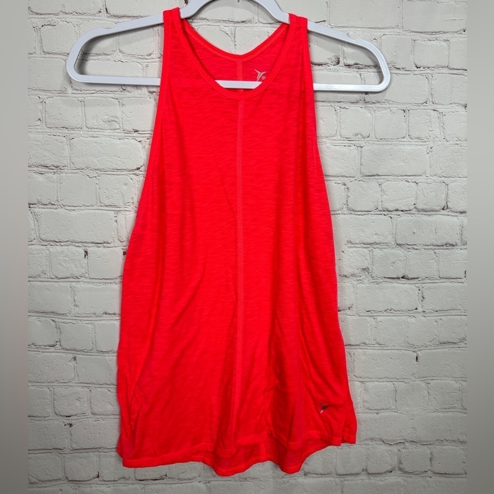 Old Navy Active knit scuba high neck sleeveless tank top workout gym, sz S